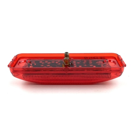 Truck-Lite Base Mount, Led, Red Rectangular, 2 Diode, Marker Clearance Light, P2, 19 Series Male Pin, 12V 19250R3